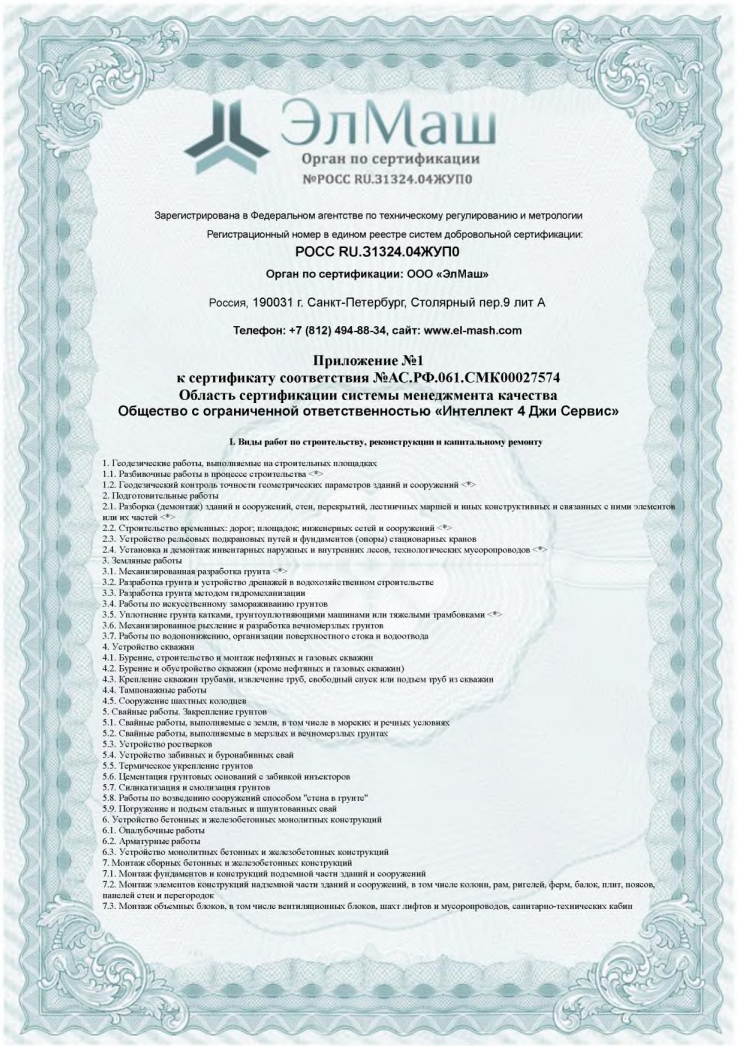 Сертификат соответствия «ЭлМаш»‎ 1.6