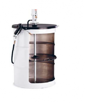 Пневматический солидолонагнетатель с насосом PM 3 для бочек 185 кг - фото